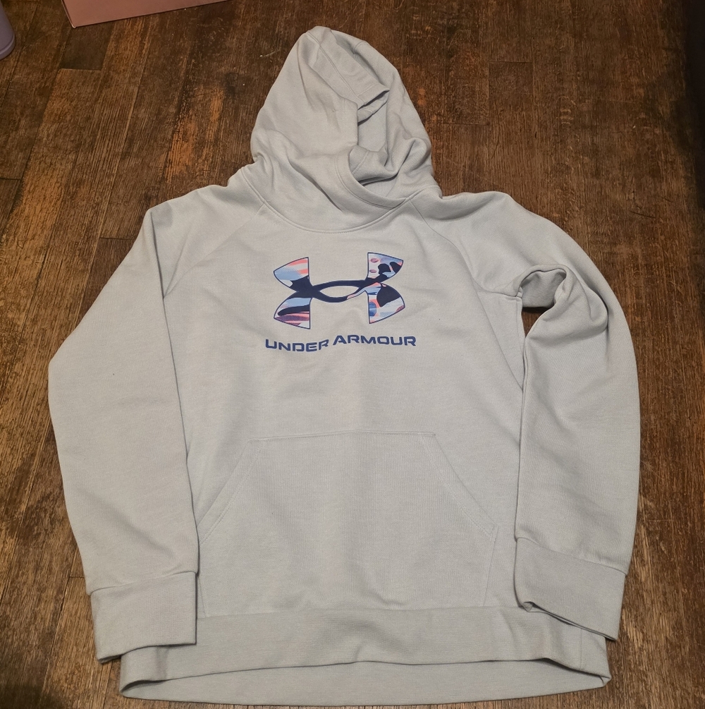 Under Armour Men's Light Gray Pullover Hoodie